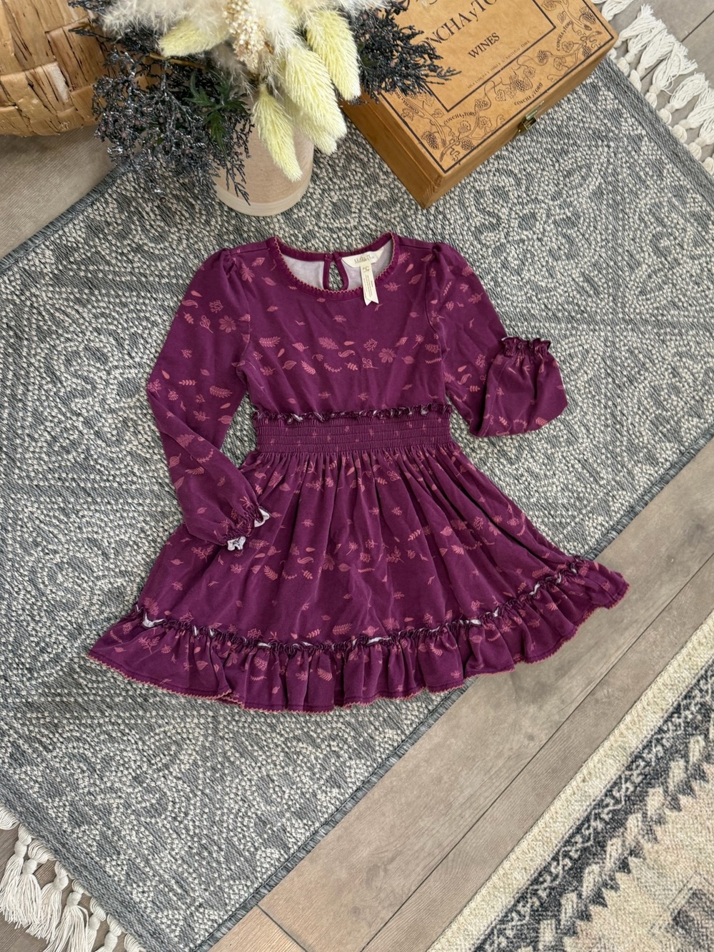 Matilda Jane Girls Choose your own path Apple Cider Dress Size 4 Autumn Fall - Picture 10 of 16